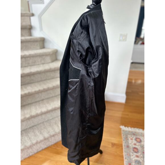 Pronto Uomo Marled Black Wool & Cashmere Blend Peacoat 42R - Picture 5 of 10